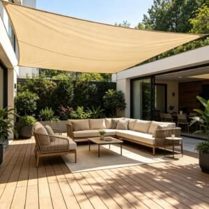 Heavy-Duty Commercial Grade Shade Sail | UV Protection Awning